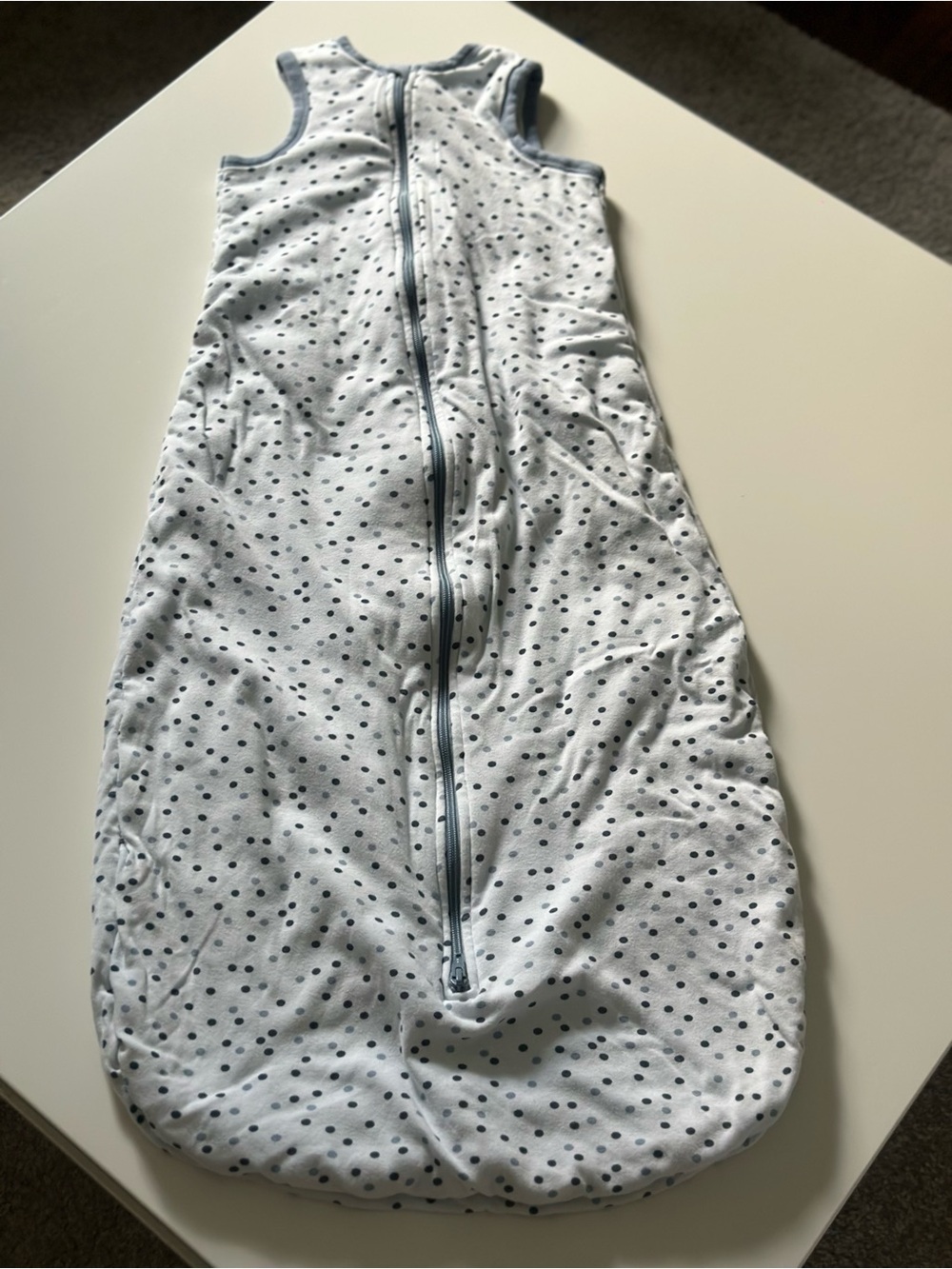 Polka Dot Sleeveless Winter Sleeping Sack Size 18-48 Months